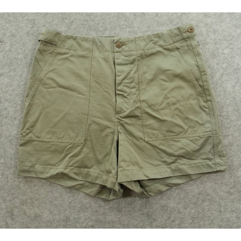 Unless Collective Shorts Mens Larg eGreen Flat Front Chino Streetwear Gorp Core